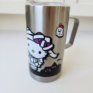 Hello Kitty Halloween Mummy Stainless Steel Tumbler With Lid Reusable Cute Cat